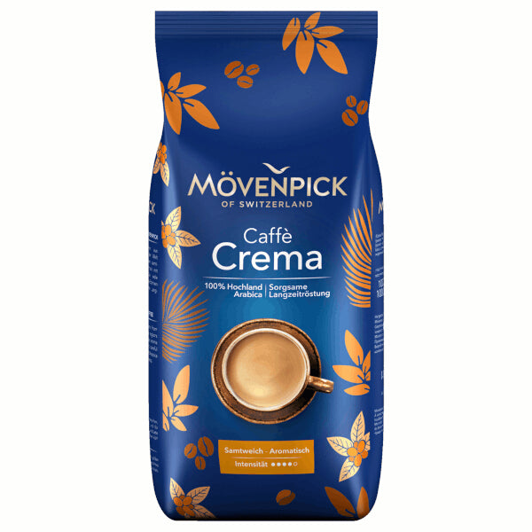 Mövenpick Caffe Crema Roasted Coffee Beans - 1kg (Parallel Import)