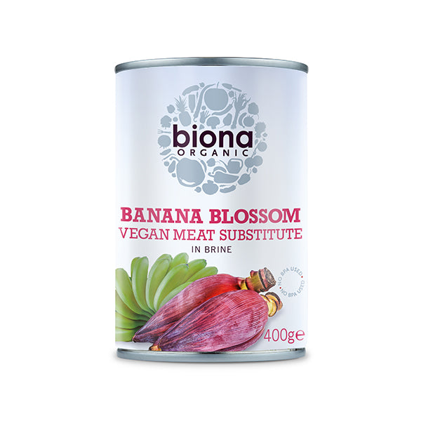 Organic Banana Blossom (Vegan Meat Substitute) in Salted Water - 400g