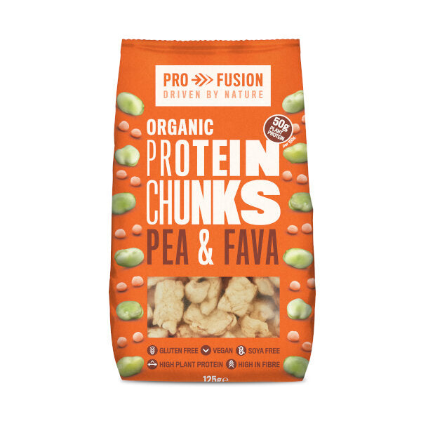 Organic Pea & Fava Protein Chunks - 125g