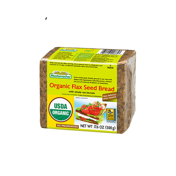 Organic Flax Seed Bread 500G (Best Before Date: 06/06/2024)