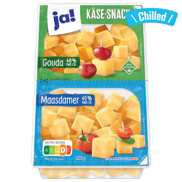 Gouda & Maasdam Cheese Snacks - 220g (Chilled 0-4℃)