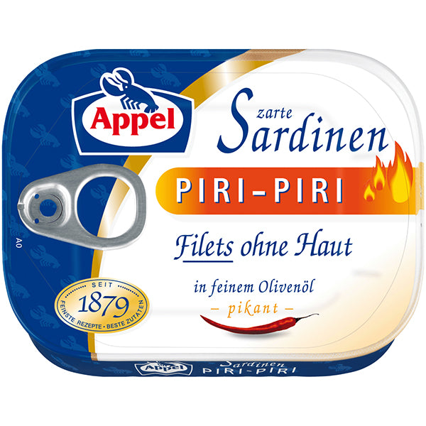 Spicy Sardines Fillets Piri-Piri (in Olives Oil) - 80g (Parallel Import)