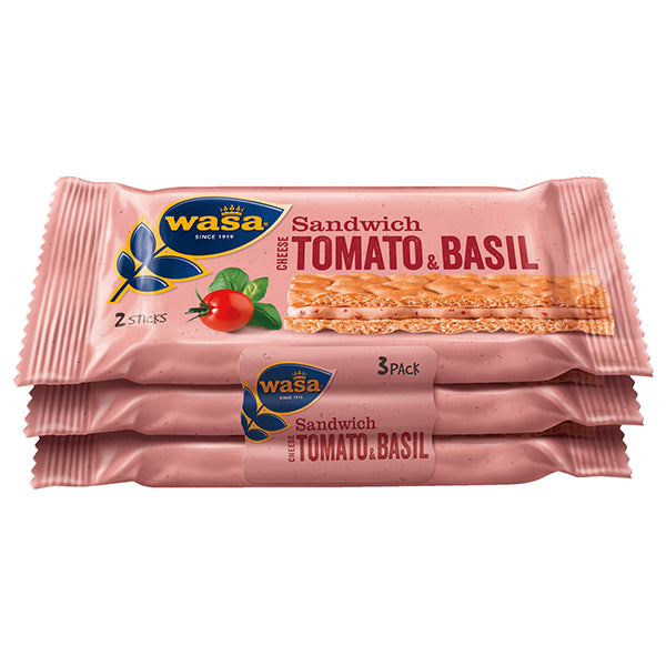 Cheese, Tomato & Basil Sandwich Cracker - 3x40g (Parallel Import) (Best Before Date: 31/07/2024)