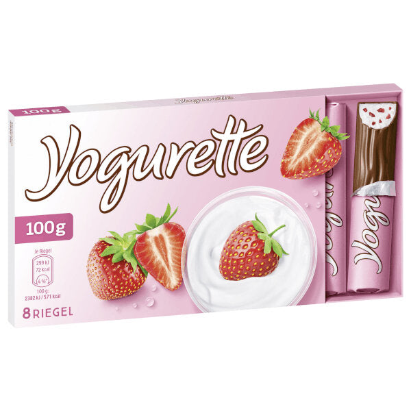 Strawberry Yogurt Chocolate Sticks - 100g (Parallel Import)