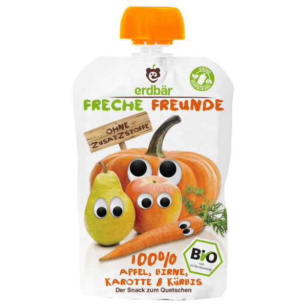 Organic Apple, Pear, Carrot & Pumpkin Puree (Squeeze Pack) - 100g (Parallel Import) (Best Before Date: 29/07/2024)