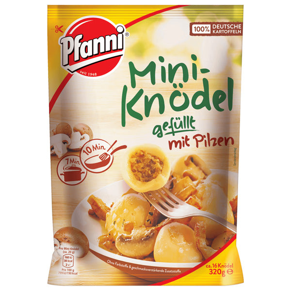 Mini German Potato Dumplings filled with Mushroom - 320g (Parallel Import)