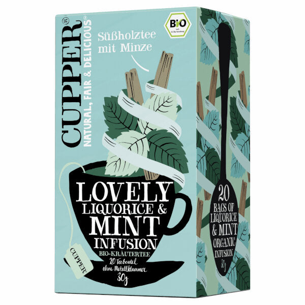 Organic Liquorice Tea with Mint (20 Tea-Bags) - 30g (Parallel Import)
