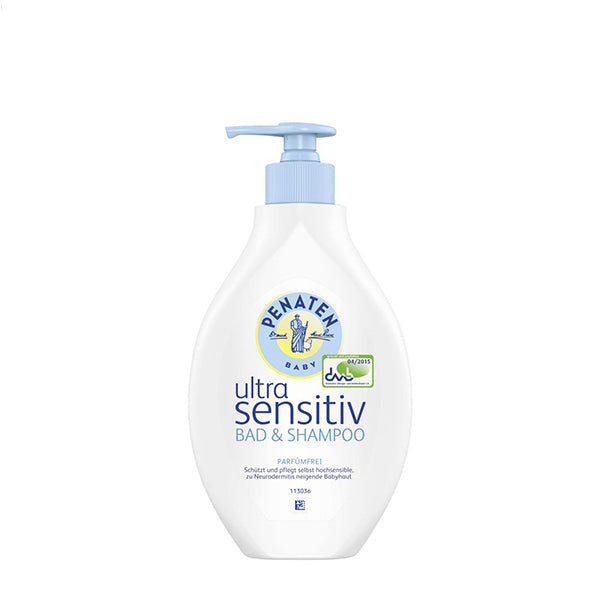 Ultra Sensitive Baby Shampoo and Bath - No Perfume - 400ML (Parallel Import)