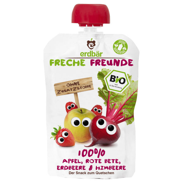 Organic Apple, Beetroot, Strawberry & Raspberry Puree (Squeeze Pack) - 100g (Parallel Import)