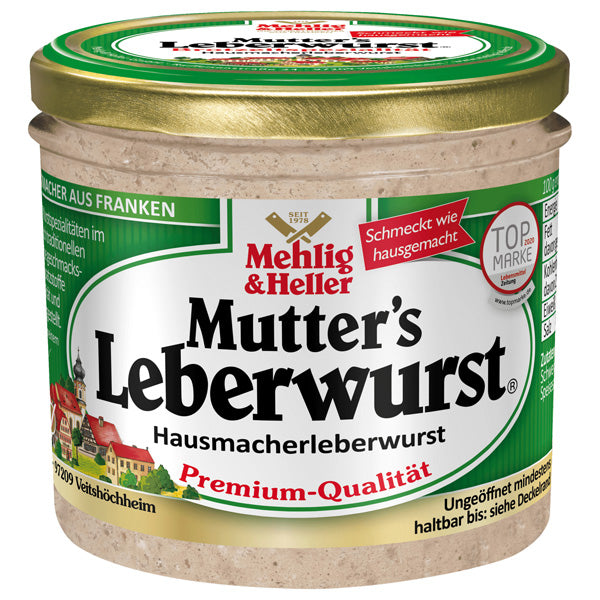 Homemade Liver Sausage Spread "Leberwurst" - 250g (Parallel Import)