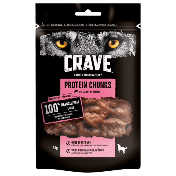 Dog Foods - Protein Chunks with Salmons - 55g (Parallel Import)
