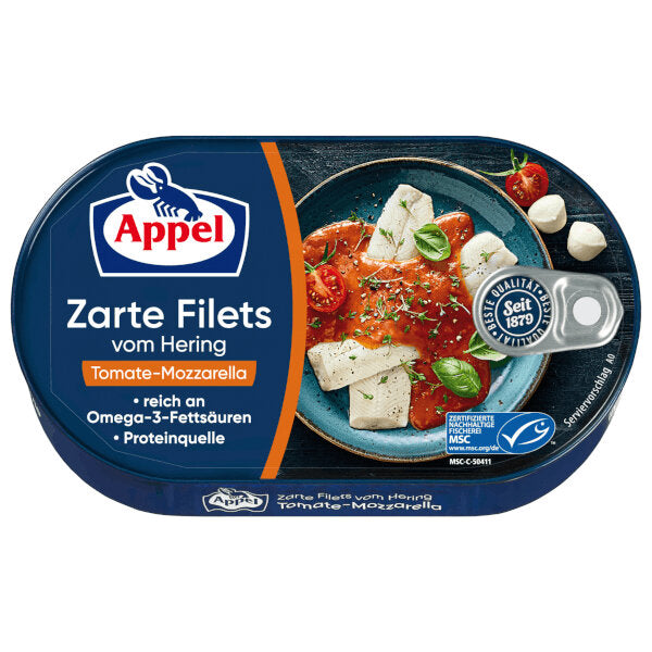 Herring Fillets with Tomato Mozzarella Sauce - 200g (Parallel Import)