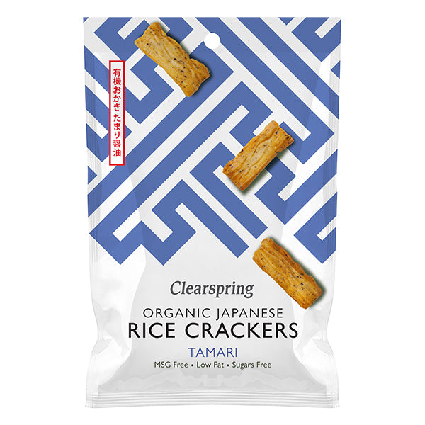 Organic Japanese Rice Crackers - Tamari  - 50g