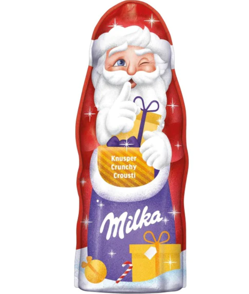 Milka Christmas Special Alpine Milk Chocolate Santa 90g Euro Corner