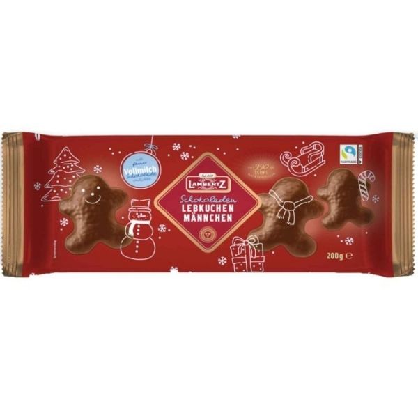 Christmas Special - Gingerbread Men Milk Chocolate - 200g (Parallel Import) (Best Before Date: 28/02/2026)