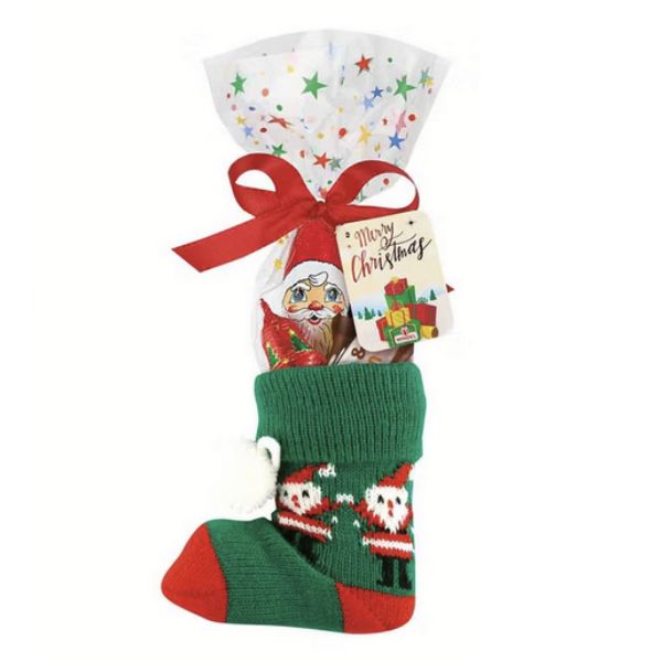Christmas Special - Chocolate Santa and Assorted Chocolate in Christmas Sock - 102g (Parallel Import)
