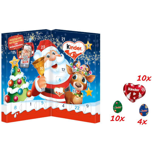 Christmas Special - Ferrero Kinder Mix Table Advent Calendar - 113g (Parallel Import)