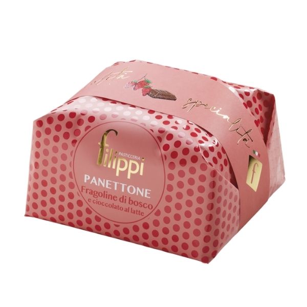 Christmas Special - Panettone with Strawberry & Milk Chocolate - 500g (Parallel Import)