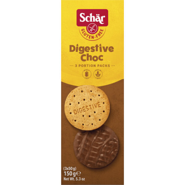 Gluten-Free Milk Chocolate Digistive Biscuits - 150g