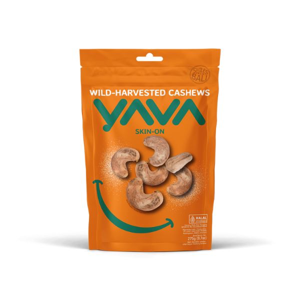 Wild Harvest Skin-On Cashews with Sea Salt - 275g