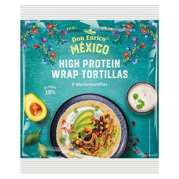 Don Enrico High Protein Wrap Tortillas 320G