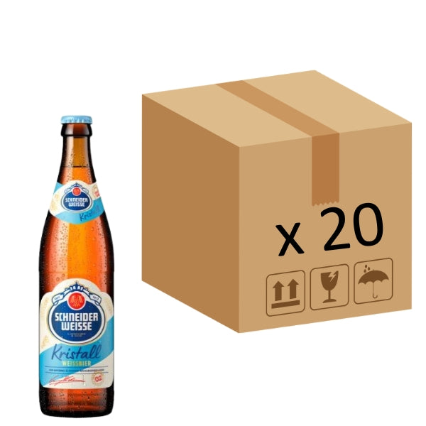 Schneider Weisse German Yeast-Free Wheat Beer "Kristall" 500Ml X 20