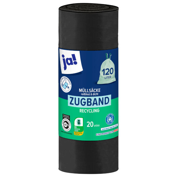 Garbage Bags with Drawstring 120L - 20 pieces