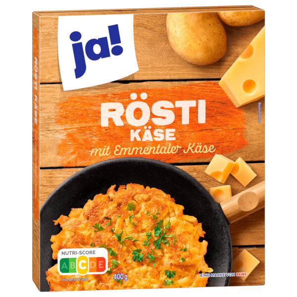 Crispy Swiss Roesti with Emmental Cheese - 400g (Best Before Date: 19/03/2026)