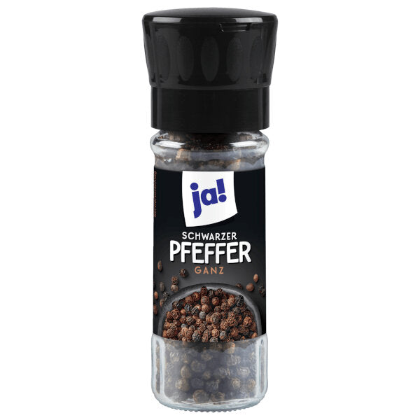 Whole Black Pepper with Grinder - 50g