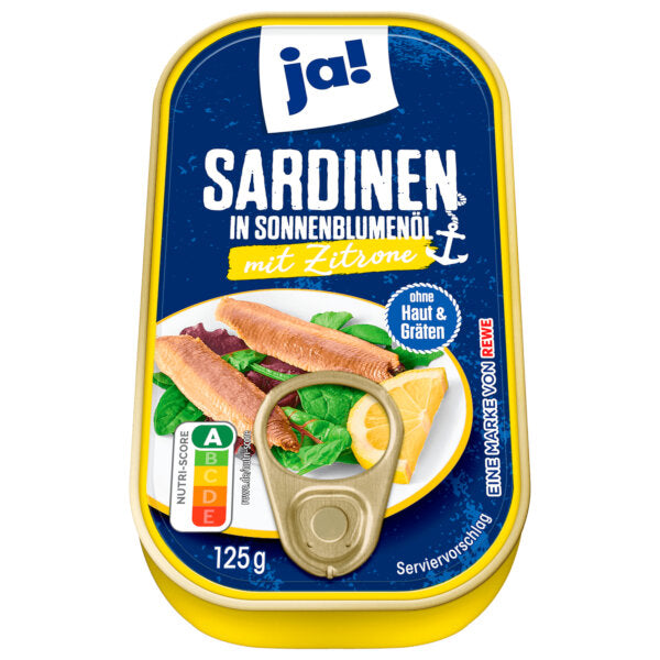 Sardines in Sunflower Oil with Lemon - 94g
