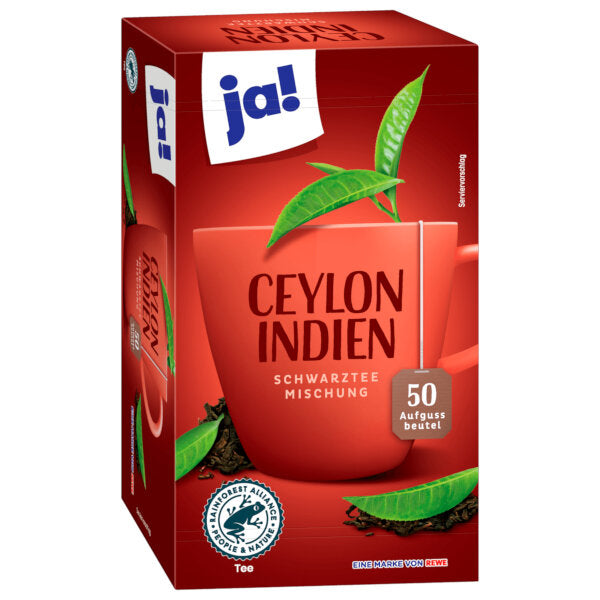 Ceylon India Black Tea Tea Bags - 50 Pieces