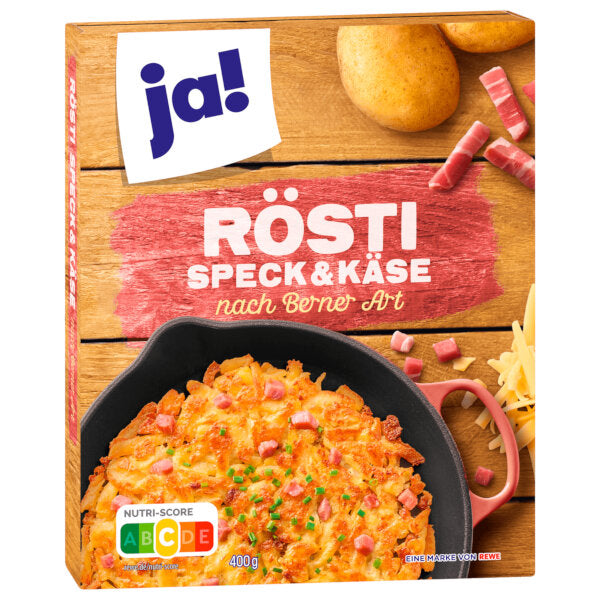 Crispy Swiss Roesti with Bacon &amp; Cheese - 400g