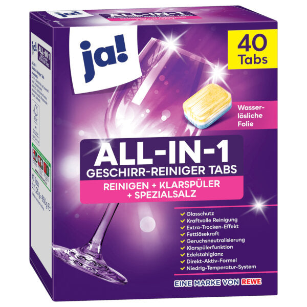 All-in-1 Dishwasher Tablets (40 tablets) - 850g
