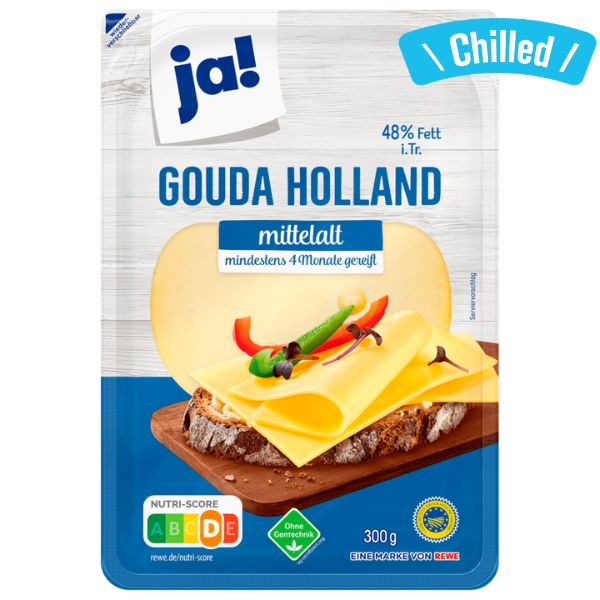 Gouda Semi Aged Sliced Cheese - 300g (Chilled 0-4℃) (Best Before Date: 30/08/2026)