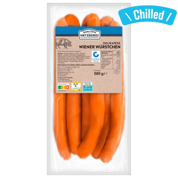 Delicate Wiener Sausages - 500g (Chilled 0-4℃)