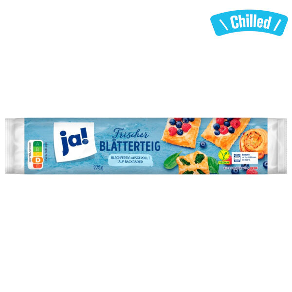 Vegan Puff Pastry - 275g (Chilled 0-4℃) (Best Before Date: 10/08/2026)