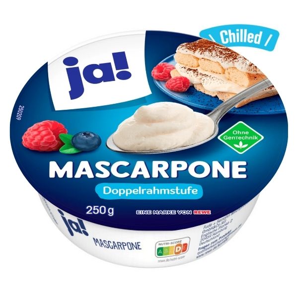 Mascarpone Cheese - 250g (Chilled 0-4℃)  (Best Before Date: 22/08/2026)