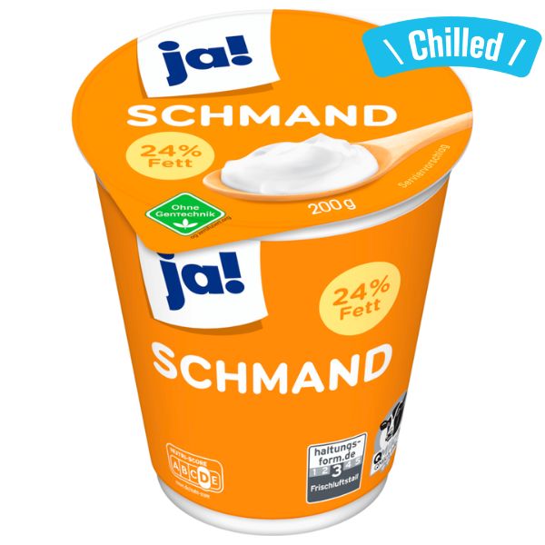 German Sour Cream "Schmand" -  200g (Chilled 0-4℃) (Best Before Date: 21/09/2026)