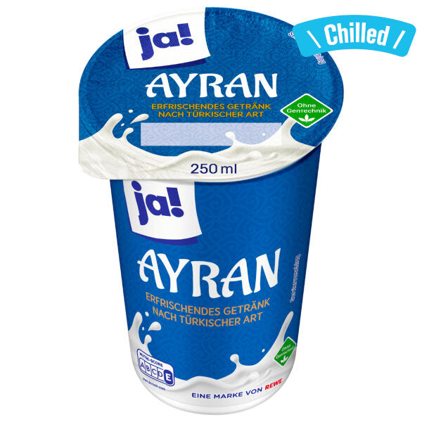 Ayran Yogurt Drink - 250ml (Chilled 0-4℃) (Best Before Date: 14/09/2025)