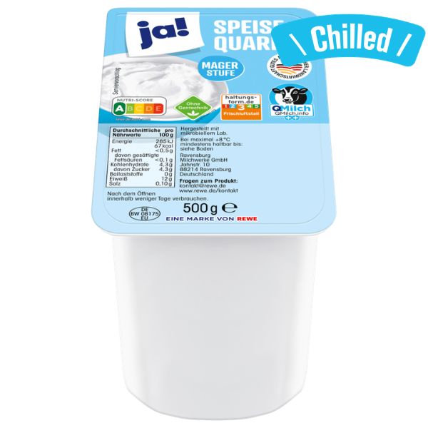 Low Fat Quark - 500g (Chilled 0-4℃) (Best Before Date: 28/08/2026)
