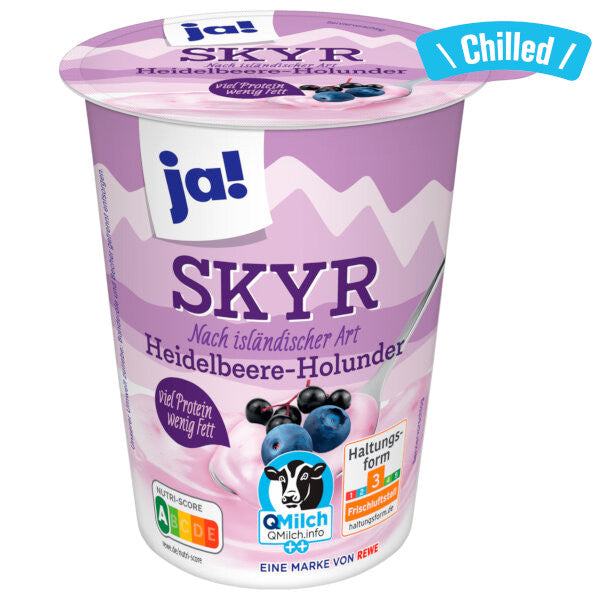 Skyr Yogurt Blueberry Elderberry - 500g (Chilled 0-4℃)