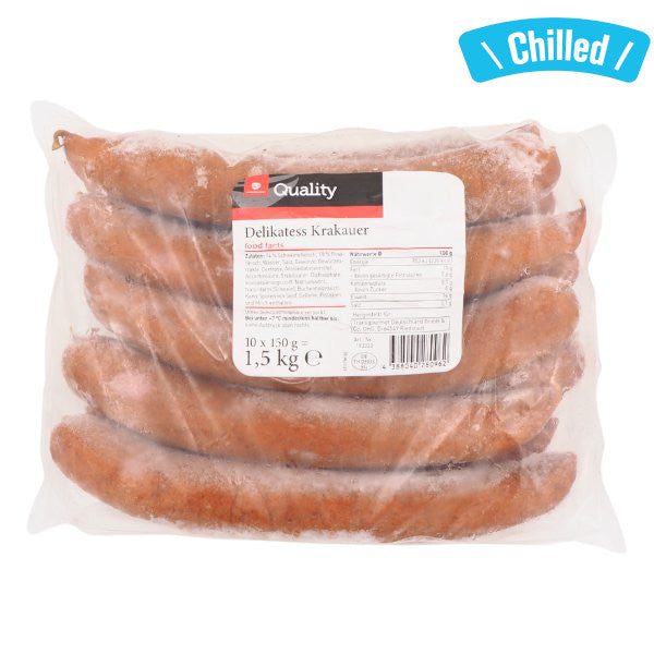 Deli Krakauer Sausage - 10x150g (Chilled 0-4℃)