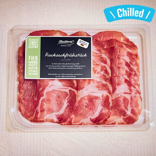 Smoked Free Range Pork Ham "Rucksackfruehstueck" - 80g (Chilled 0-4℃) (Best Before Date: 12/08/2026)