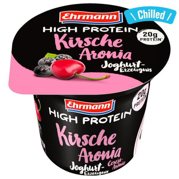 High Protein Cherry Aronia Yogurt (20g Protein) - 200g (Chilled 0-4℃) (Best Before Date: 05/11/2025)