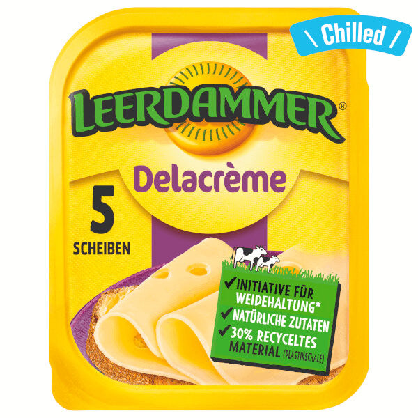 Delacreme Sliced Cheese - 125g (Chilled 0-4℃)  (Best Before Date: 26/10/2024)