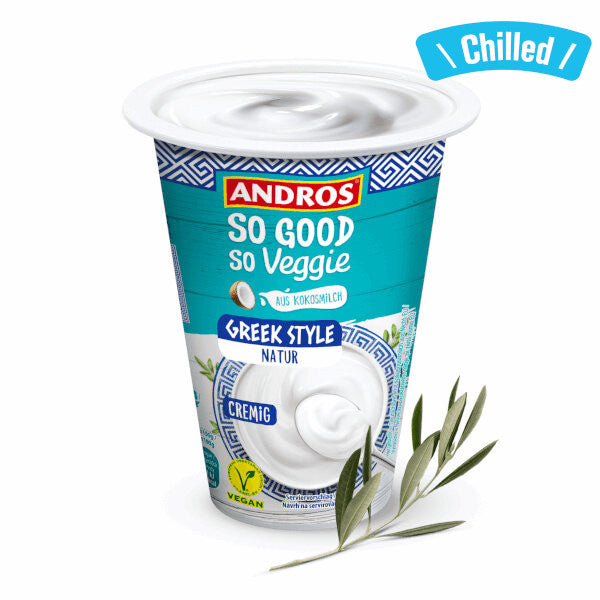 Andros Vegan Greek Style Yogurt Unsweetened 350G
