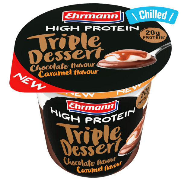Ehrmann High Protein Triple Dessert Chocolate Caramel 200G