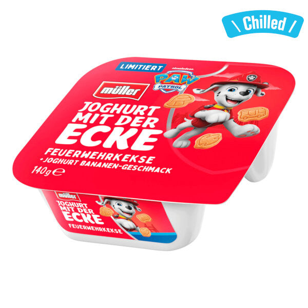 Paw Patrol Banana Yogurt with Crunchy Bits - 140g (Chilled 0-4℃) (Parallel Import) (Best Before Date: 12/12/2025)