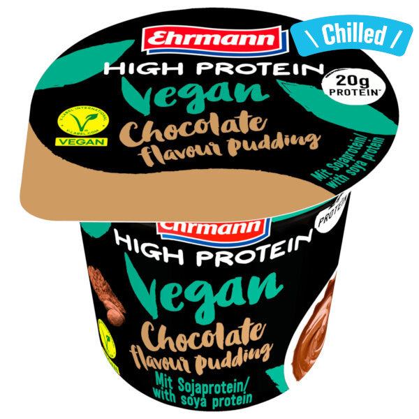 High Protein Vegan Chocolate Pudding (20g protein) - 200g (Chilled 0-4℃) (Best Before Date: 04/12/2025)