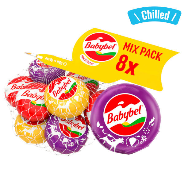Babybel Cheese Snack Mix Pack - 8 x 20g (Chilled 0-4℃)